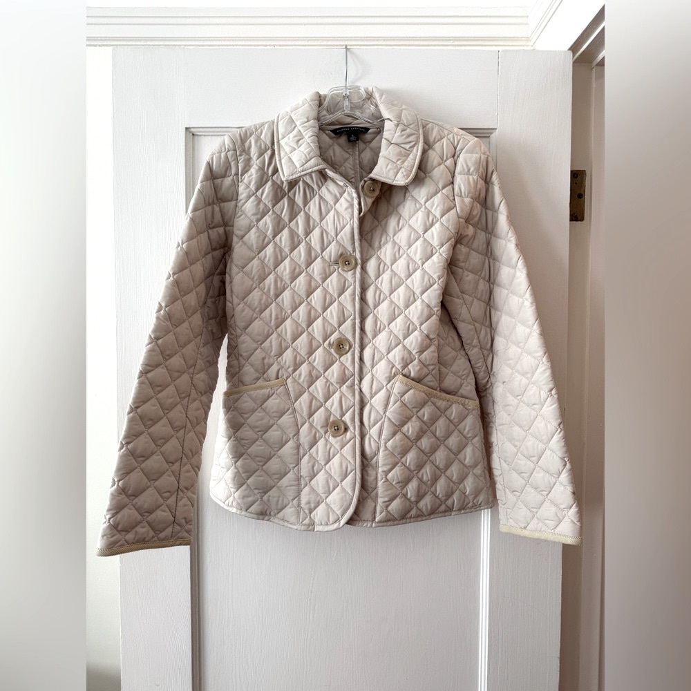 Banana Republic | Beige Lightweight Quilted Jacket  - Size S
